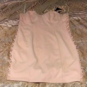 Forever 21 Plus Size Short Le Blush Mesh Dress